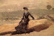 Winslow Homer The woman on the beach France oil painting artist